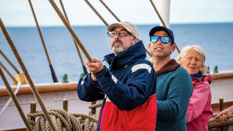 Segel setzen auf der Statsraad Lehmkuhl