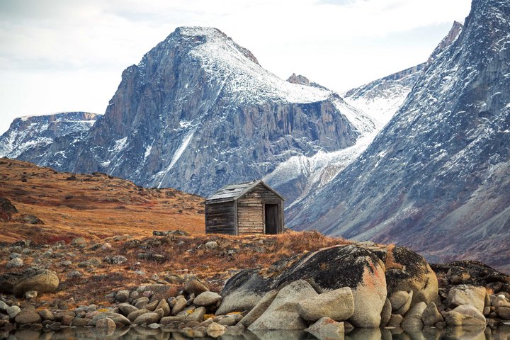 Hütte in der Baffin Bay