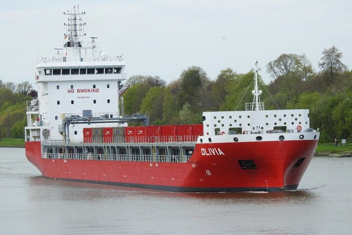 Frachtschiff Olivia