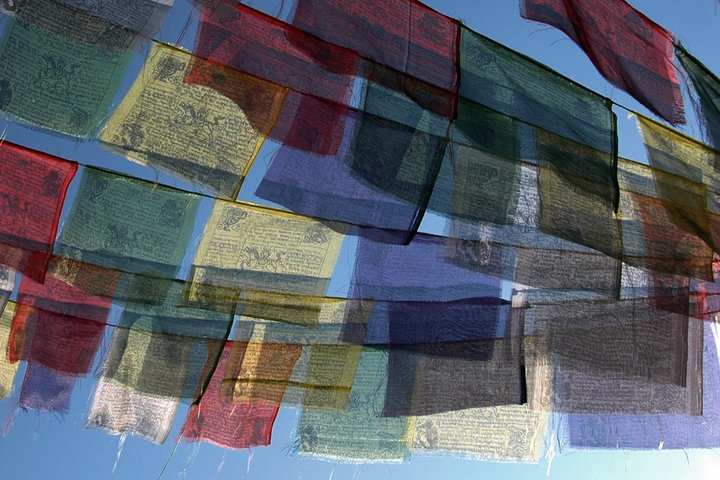 Tibetische Gebetsfahnen