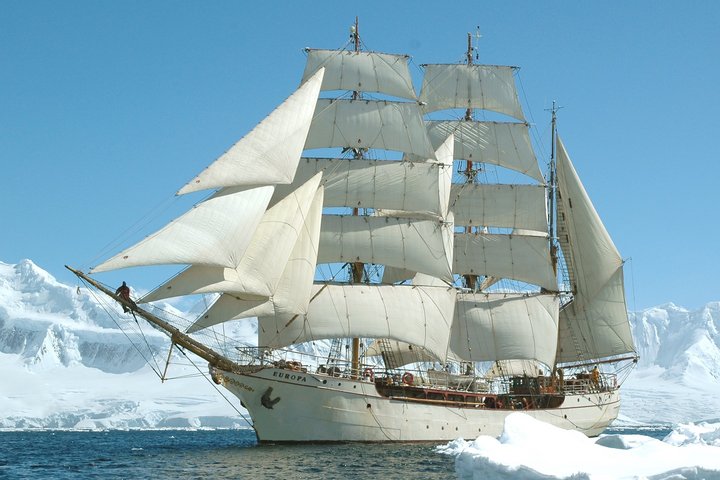 Bark Europa in der Antarktis