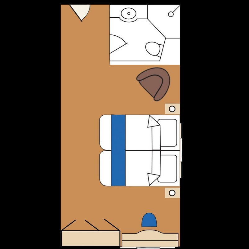 Kabinenplan der Premium Kabinen auf der "St. Helena"
