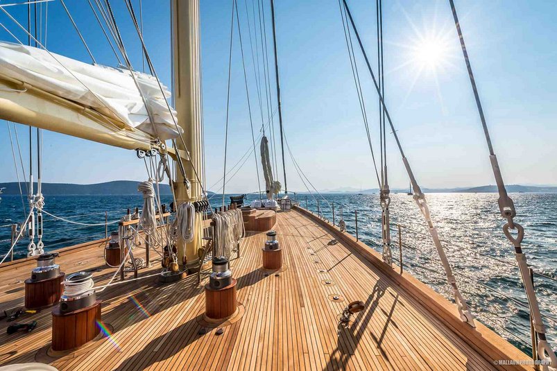Aussendeck auf der Chronos