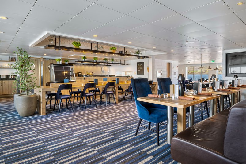 Restaurant Brygga auf MS Spitsbergen