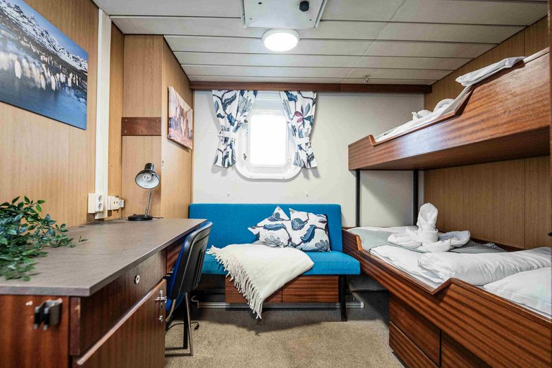 Einzelkabine auf der Polar Athena