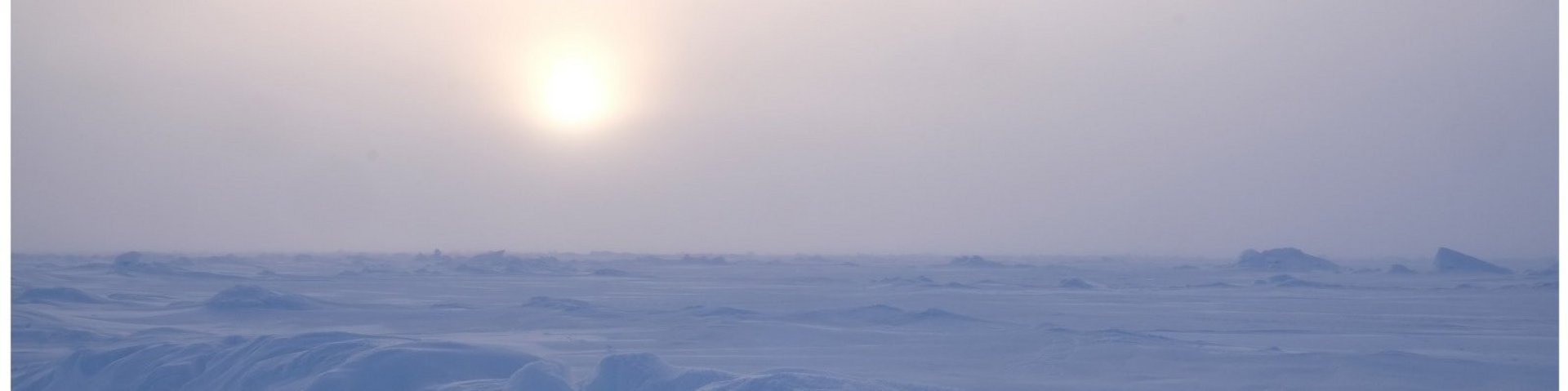 Packeis beim Nordpol