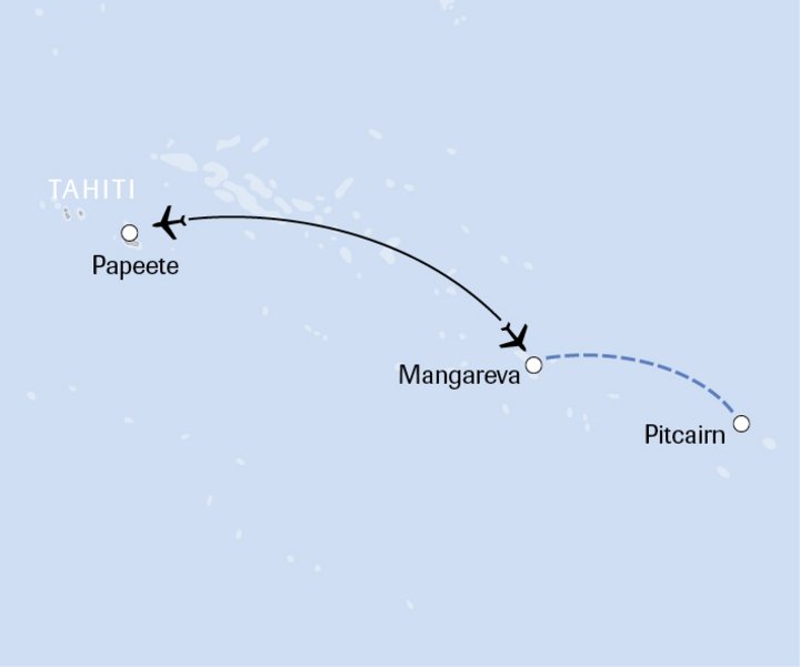 Karte Pitcairn