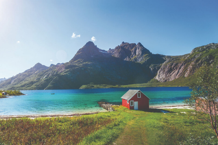 Romantische Bucht auf den Lofoten Romantische Bucht auf den Lofoten