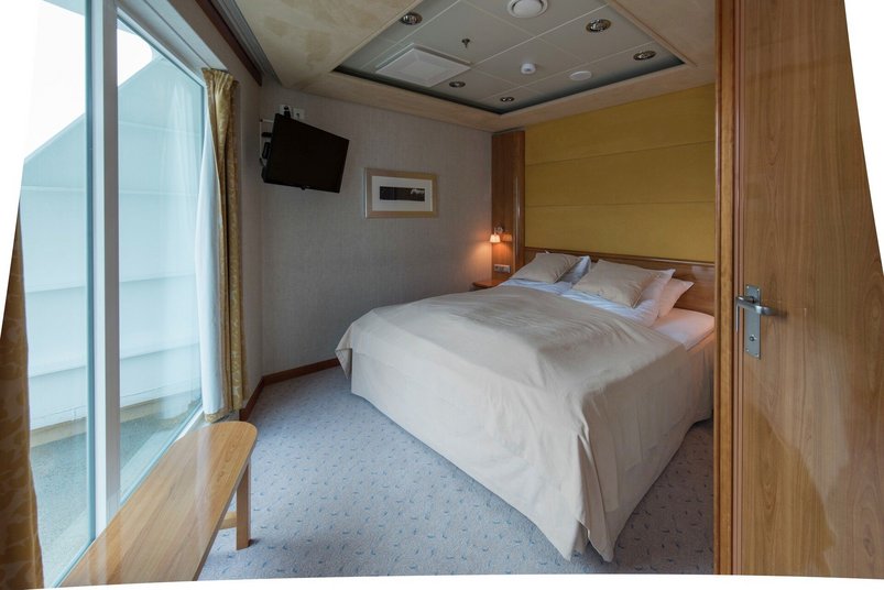Trollfjord Schlafraum der Expedition Suite