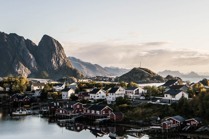 Dorf Reine in Norwegen