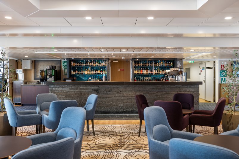 Expedition Lounge auf der MS Spitsbergen