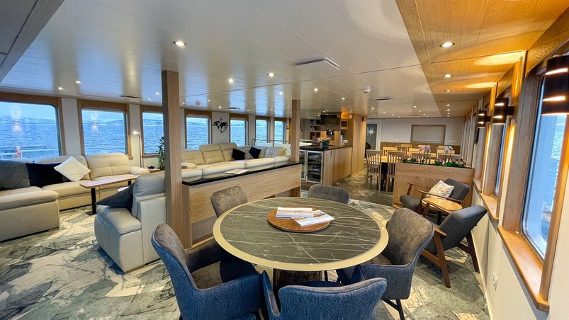 Lounge auf der Vestland Explorer