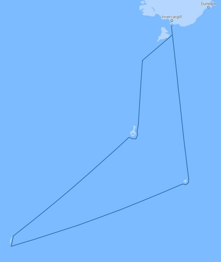 Routenkarte Galapagos of the South