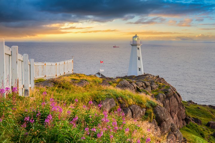 Leuchtturm am Cape Spear in Neufundland
