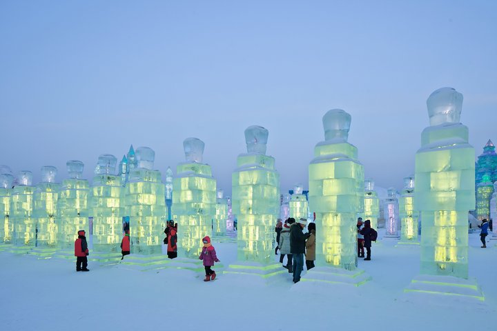Schnee- und Eisfestival in Harbin