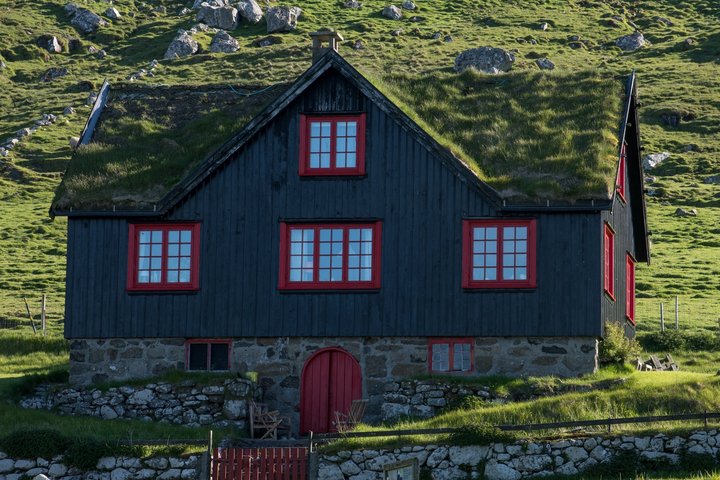 Traditionelles Haus in Island