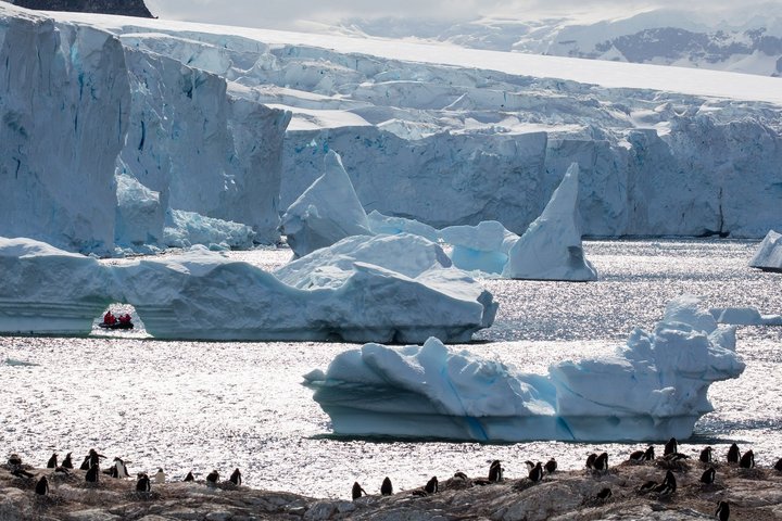 Eisberge in der Antarktis Eindrückliche Landschaften in der Antarktis