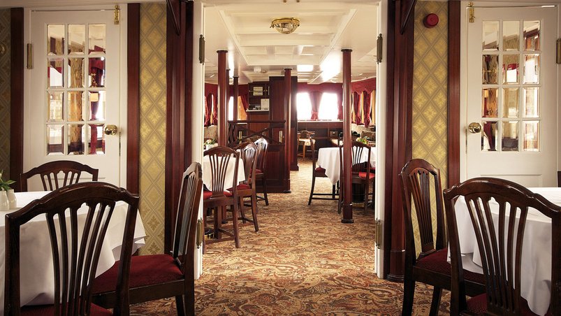Restaurant auf der Diana auf dem Göta Kanal