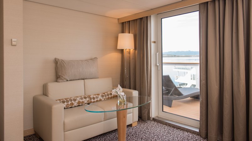 Kategorie "Balcony" an Bord der Ocean Diamond