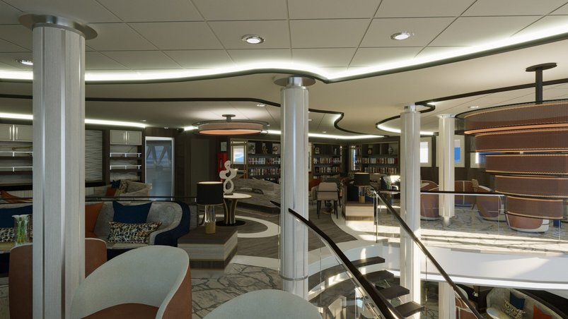 Bibliothek an Bord der Sylvia Earle