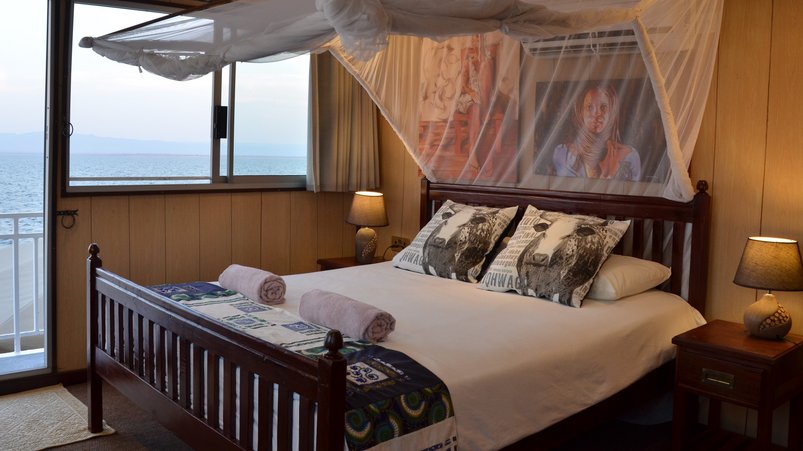 Masterkabine an Bord der Umbozha