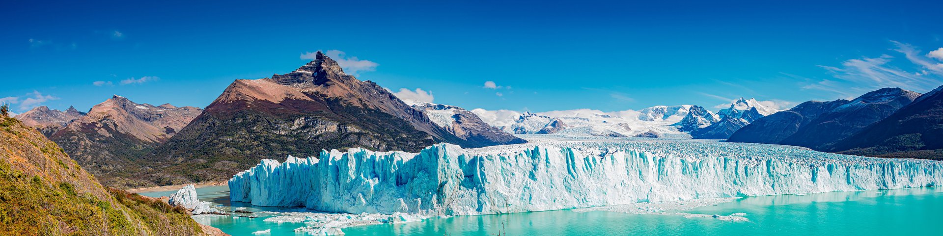 Gletscher in Pataogonien mit Bucht