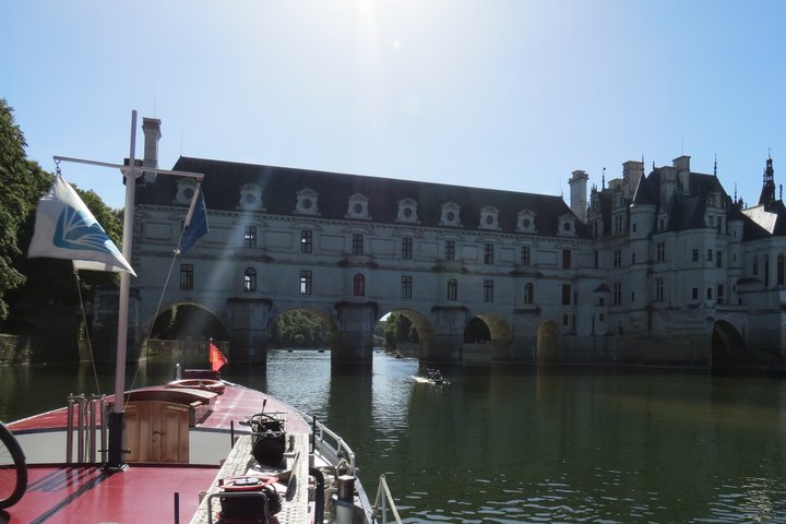 Schloss Chenenceau vom Hotelschiff Nymphea aus