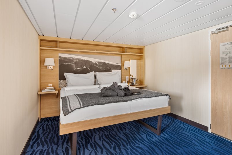 Schlafbereich der Mini Suite auf MS Spitsbergen