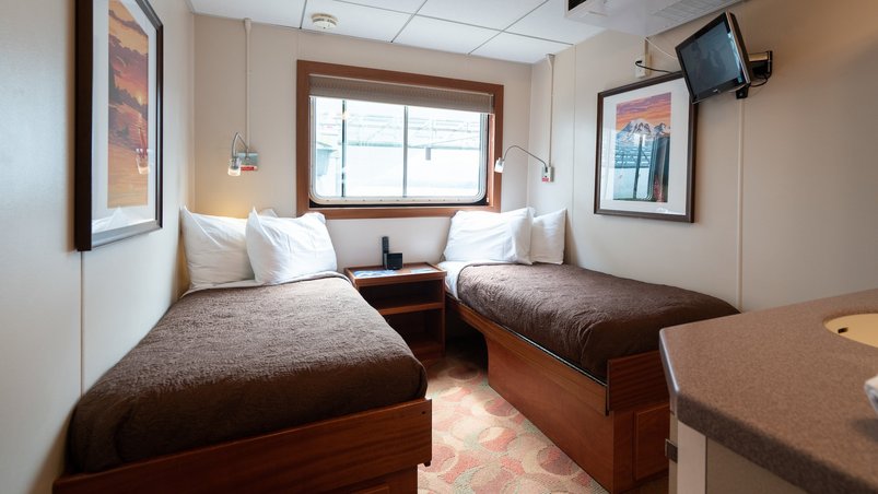 Pathfinderkabine an Bord der Wilderness Explorer