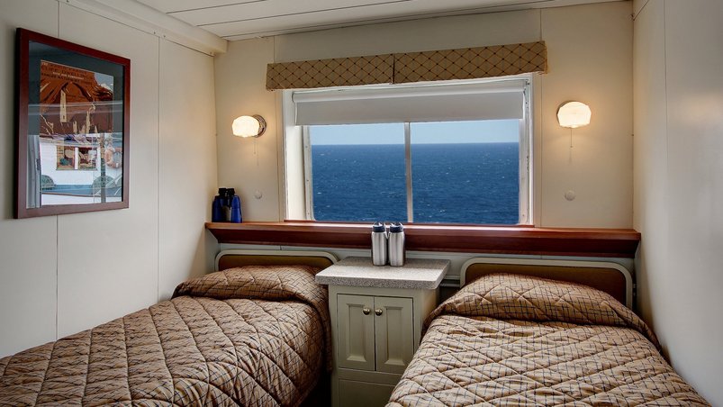 Kabinenkategorie Navigator an Bord der Wilderness Adventurer