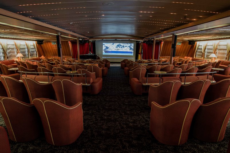 Vortragsraum auf der Ocean Diamond von Quark Expeditions