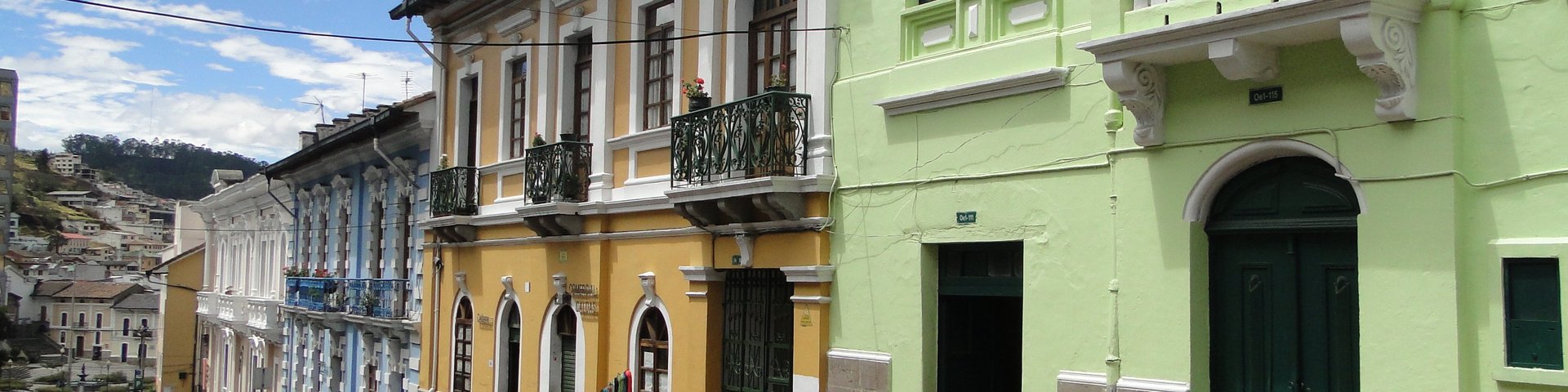 Häuser in Quito in Ecuador