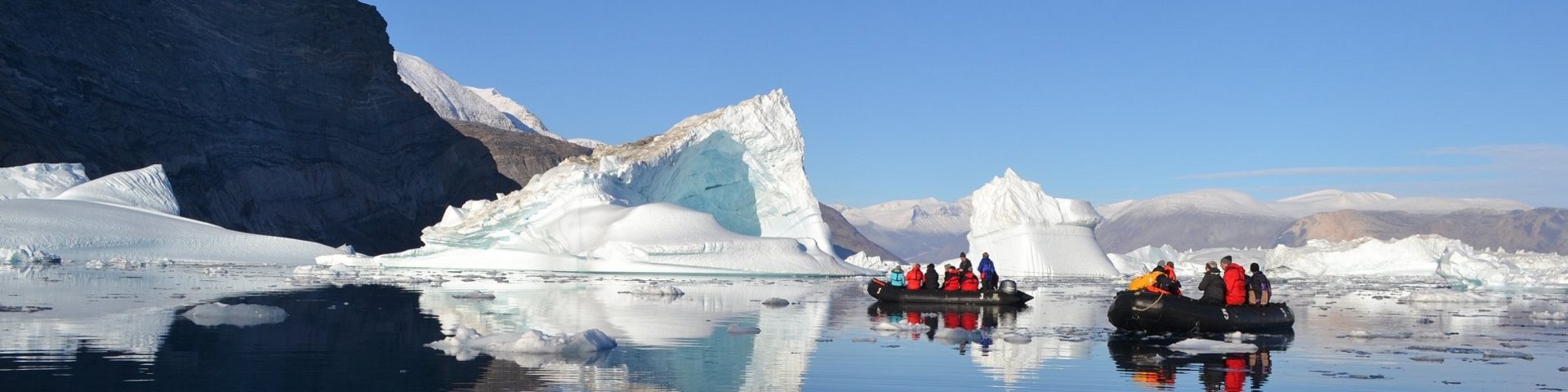 Zodiac Fahrten in Grönland