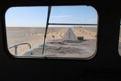 Aussicht von der Lokomotive im Train du Désert in Mauretanien
