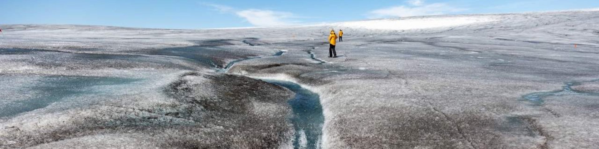 Schmelzwasserfall in Grönland