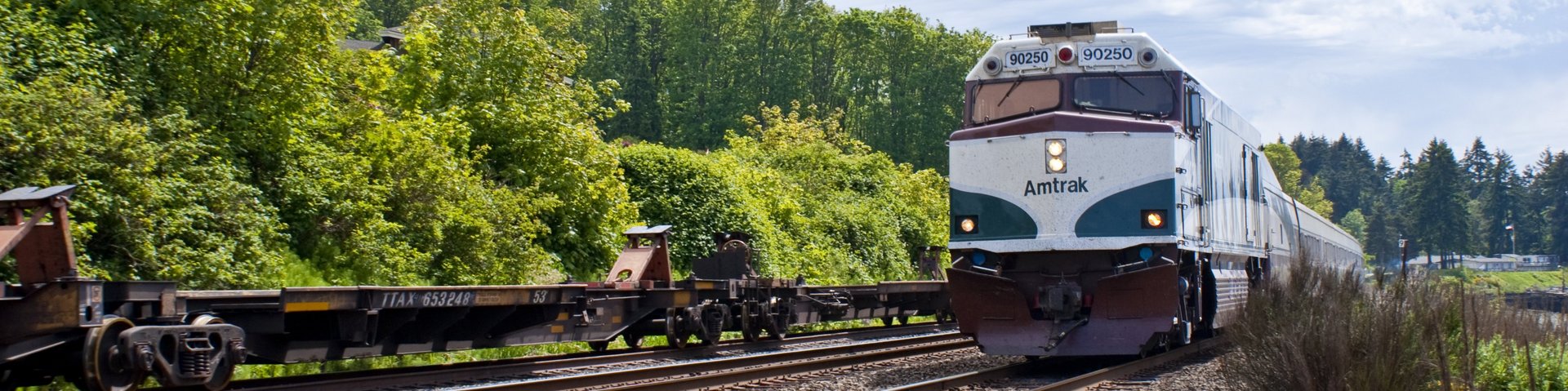 AMTRAK-Zug unterwegs