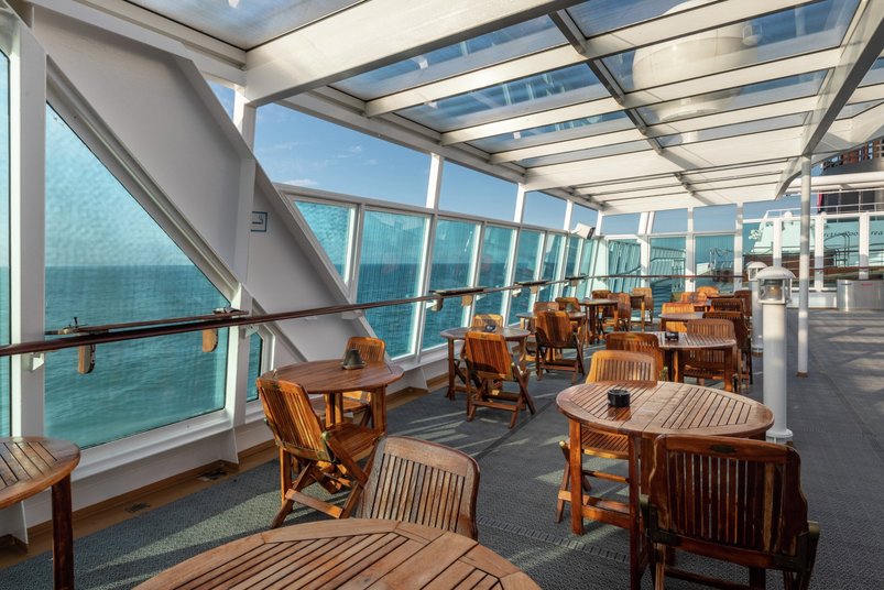 Observation Deck auf MS Maud