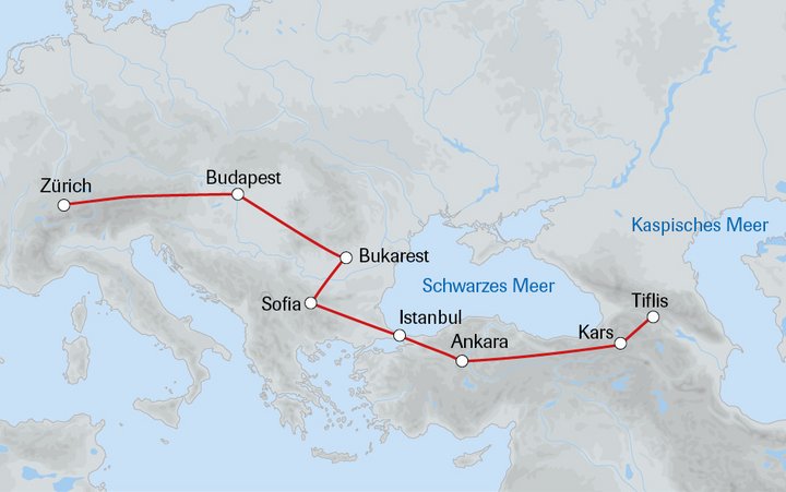 Landweg Schweiz-Tiflis Landweg Schweiz-Tiflis