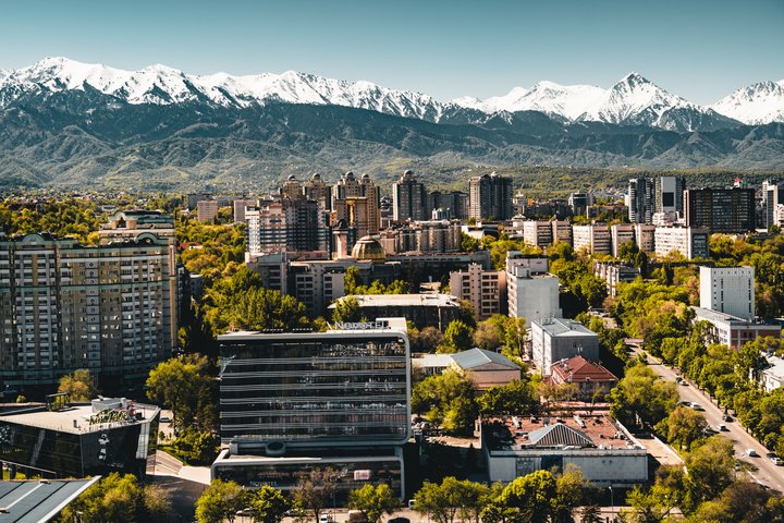 Stadtbild von Almaty