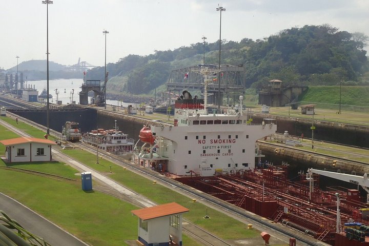 Miraflores-Schleuse in Panama Miraflores-Schleuse in Panama