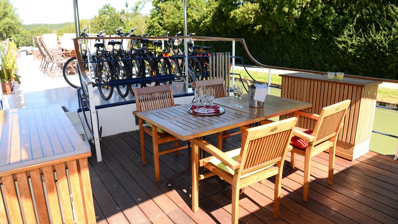 Velos auf dem Hotelschiff L'impressionniste