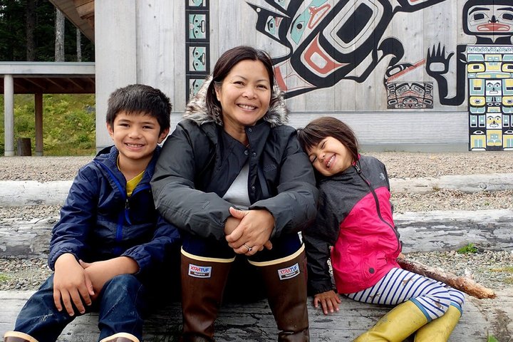 Familie des Huna Treibes in Alaska