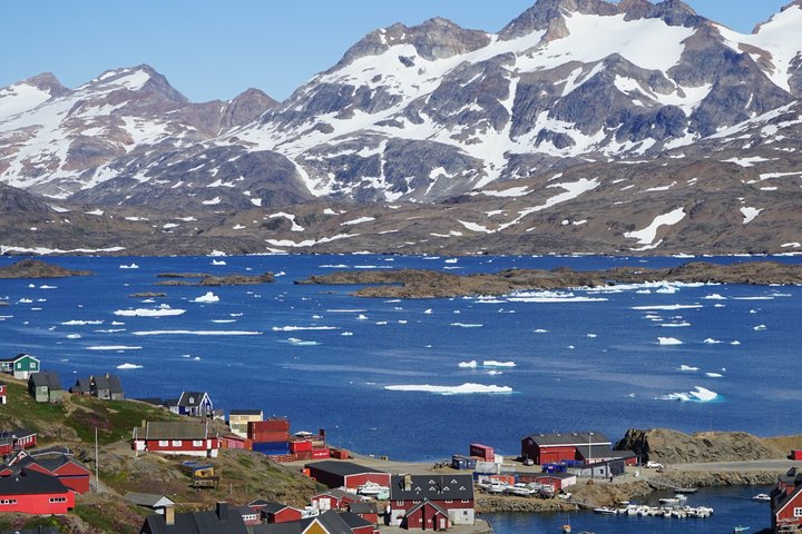Landschaft von Tasiilaq, Grönland