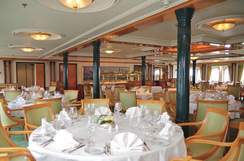 Restaurant auf der Sea Cloud II