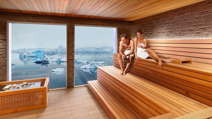 Sauna an Bord der Hanseatic inspiration