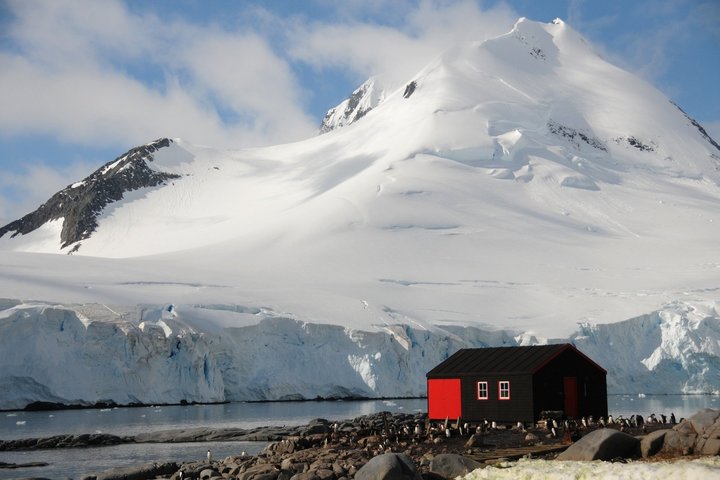 Port Lockroy Hütte von Port Lockroy in der Antarktis