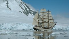Bark Europa in der Antarktis