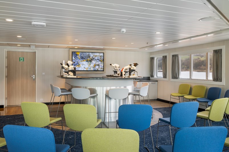 Wissenschaftscenter auf dem Expeditionskreuzfahrtschiff Spitsbergen