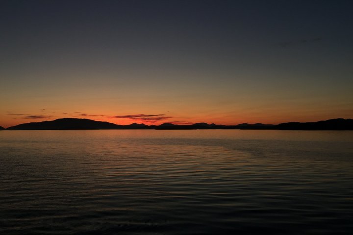 Sonnenuntergang über Jura