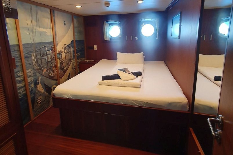 Masterkabine auf Segelschiff Chronos
